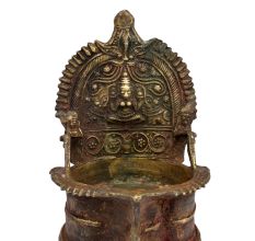 Ornate Bronze Oil Lamp