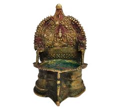 Solid Brass Lakshmi Villakku