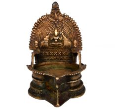 Rare Laxmi Figure Oil Lamp