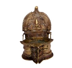 Lakshmi Bronze Candle Holders