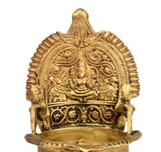 Gajalakshmi Bronze Oil Lamp