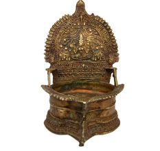 Vintage Brass Oil Lamp