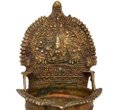 Vintage Brass Oil Lamp