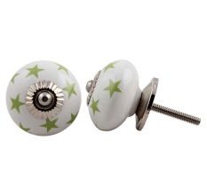Green Star Ceramic Knob