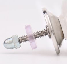 White Blue Star Cabinet Knob