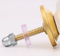 White Blue Star Cabinet Knob