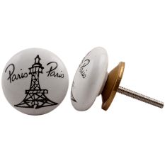 Paris Eiffel Tower Flat Drawer Knob