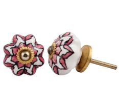 Pink Dahlia Medium Knob