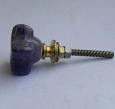 Purple Dotted Star Shape Knob