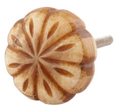 Brown Leaf Bone Big Knob