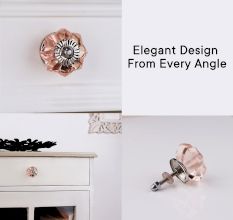 Peach Pink Melon Knob, Big