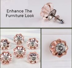 Peach Pink Melon Knob, Big