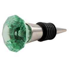 Mint Diamond Glass Wine Stopper