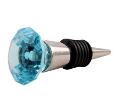 Sea Green Diamond Wine Stopper
