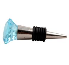 Sea Green Diamond Wine Stopper
