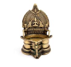 Goddess Lakshmi Bronze Oil Lamp