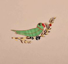 Parrot Circular Pattern Bedsheet