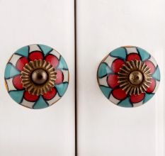 Red Various Colors Knob