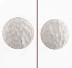 White Solid Flat Drawer Knob