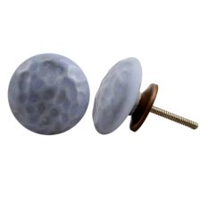 Slate Blue Flat Drawer Knob