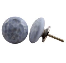 Slate Blue Flat Drawer Knob