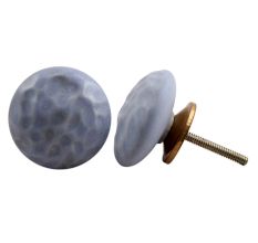 Slate Blue Flat Drawer Knob