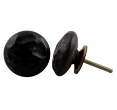 Black Solid Flat Drawer Knob