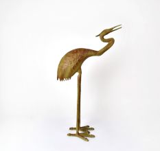 Standing Crane Bird Statue