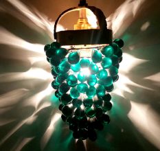 Vintage Green Grape Hanging Lamp