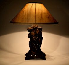 Three Cherub Table Lamp