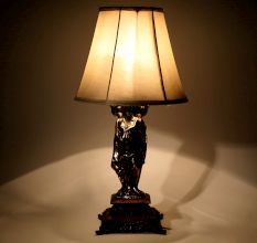 Two Classical Europe Sculpture Lamp