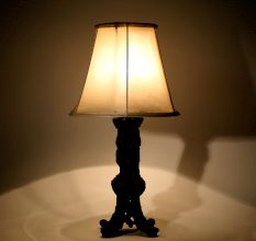 Three Solemn Children Table Lamp