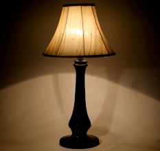 Cobalt Blue Glass Table Lamp