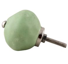 Solid Pea Green Ceramic Knobs