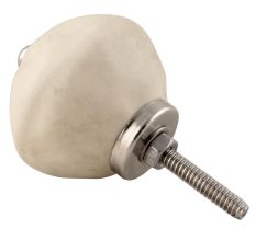 Solid Cream Ceramic Knobs