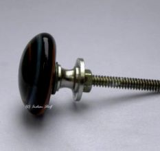 Mixed Striped Glass Knob