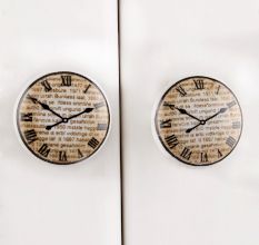 Roman Numeral Flat Watch Cabinet Knob