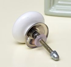 Squirrel Flat Ceramic Dresser Knob