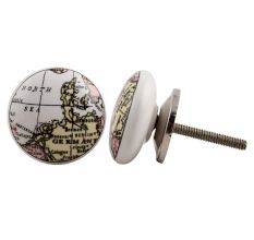 Germany Map Ceramic Drawer Knob