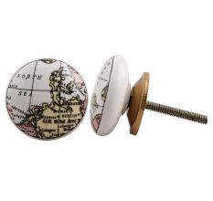 Germany Map Ceramic Drawer Knob