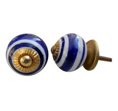Royal Blue Rings Knob