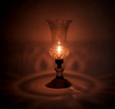 Clear Vintage Glass Lamp