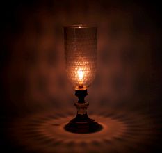 Clear Glass Table Lamp