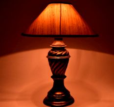 Vintage Metal Urn Lamp Stand