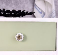 Black Tiny Flower Cabinet Knob