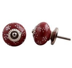 Cherry Tiny Floral Knob