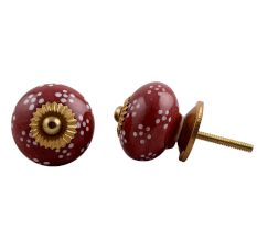 Cherry Tiny Floral Knob
