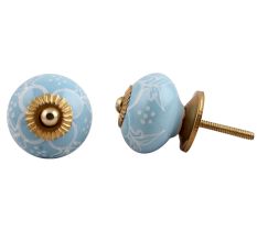HandmadeTurquoise Ceramic Knob