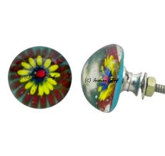 Glass Flower Knob