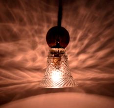Bell Shaped Etched Wall Lamp